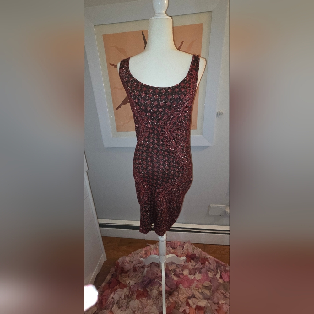 Rock & Republic Black and Red Backless Dress